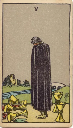 Five of Cups, Upright