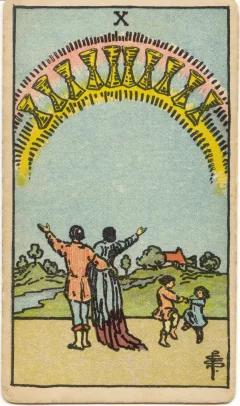 Ten of Cups, Upright