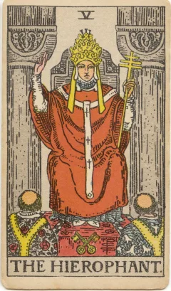 The Hierophant, Upright
