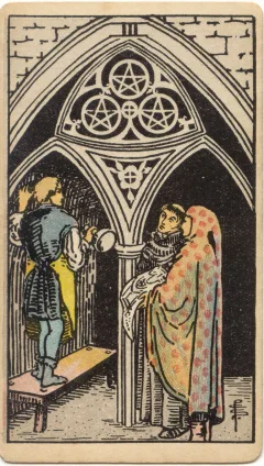 Three of Pentacles, Upright