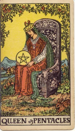 Queen of Pentacles, Upright