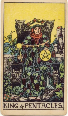 King of Pentacles, Upright