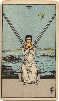 Two of Swords, Upright