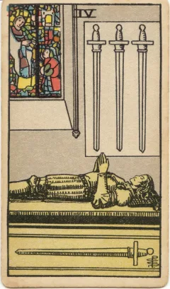 Four of Swords, Upright