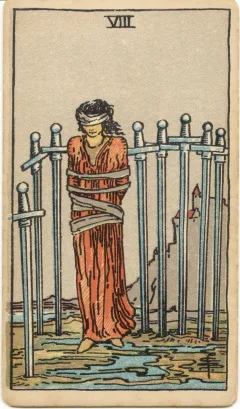 Eight of Swords, Upright