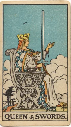 Queen of Swords, Upright