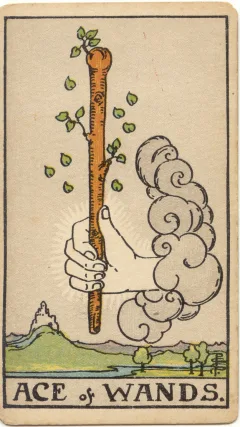 Ace of Wands, Upright