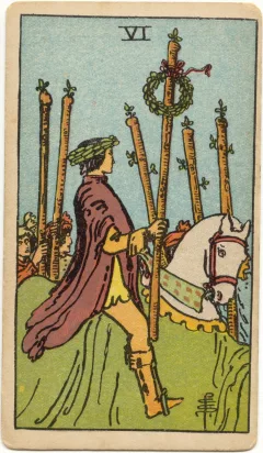 Six of Wands, Upright