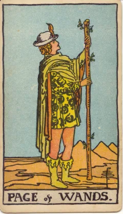 Page of Wands, Upright