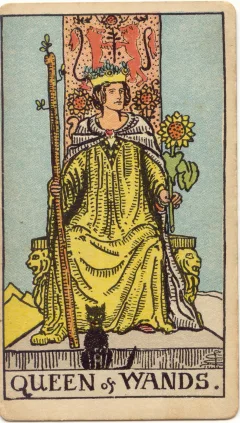Queen of Wands, Upright