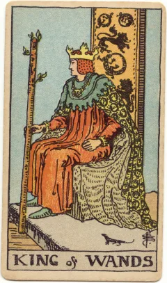 King of Wands, Upright